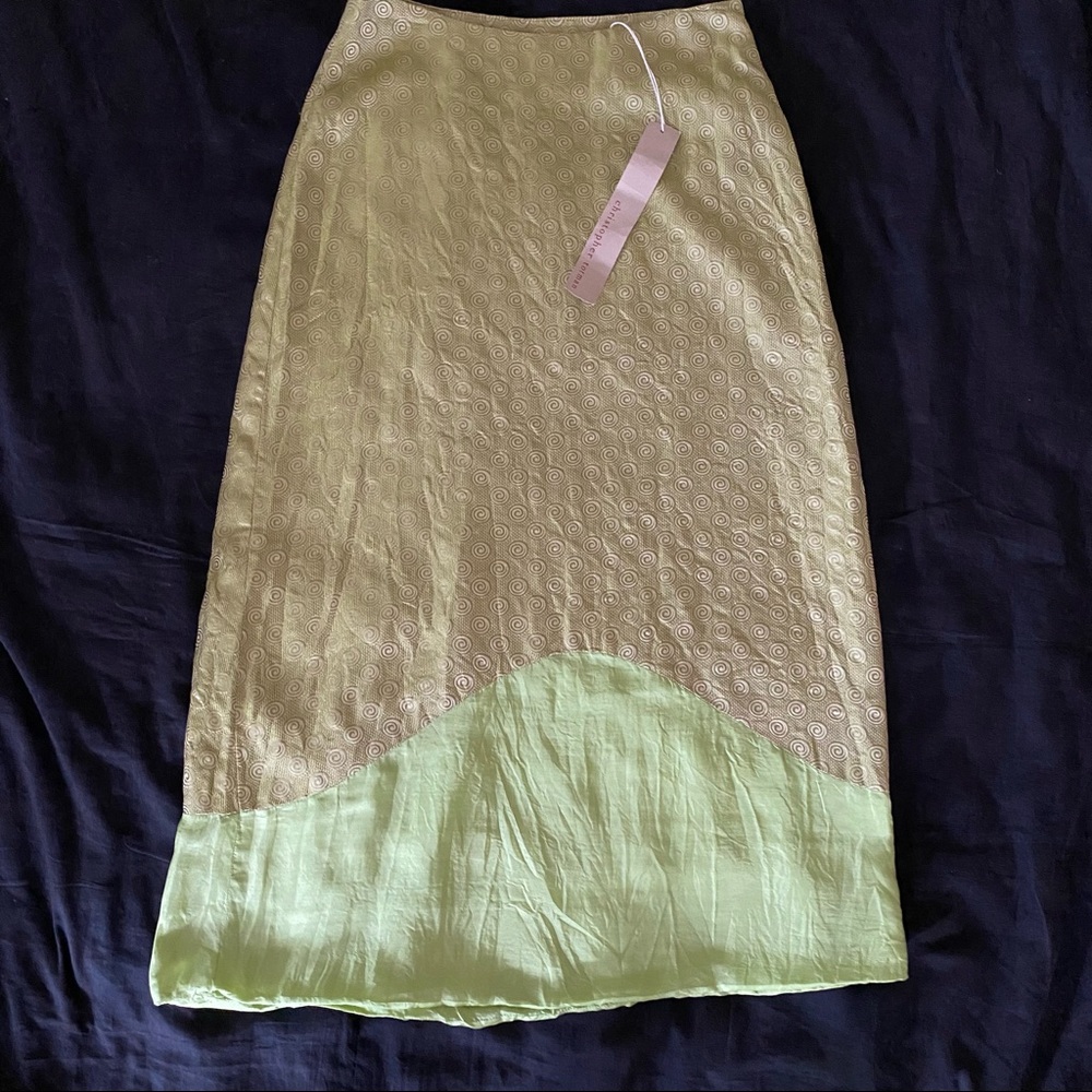 Christopher Totman Silk Skirt Vintage Y2K